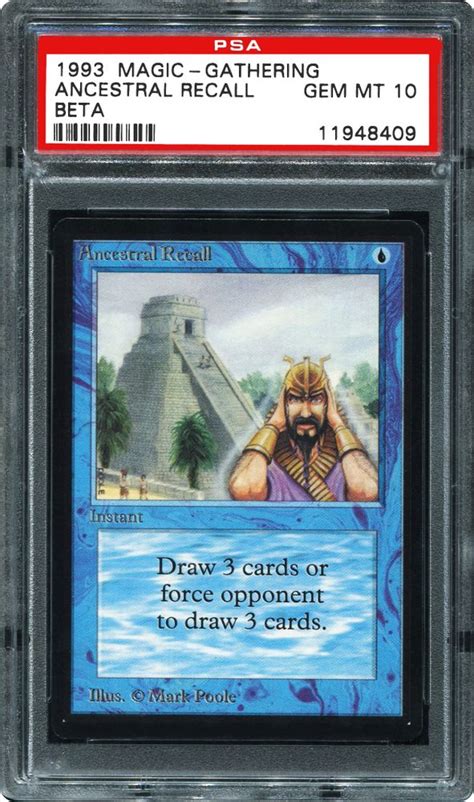 beta ancestral recall|1993 Magic: The Gathering .